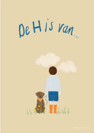 A cute, illustrated acorn-shaped poster with a serene, smiling face and green leaf accents, suitable for a child's room.