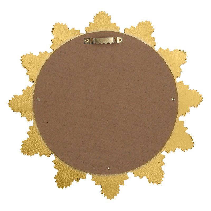 Goldspiegel verziert mit Heiligen Herzen Ø30 cm