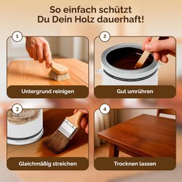 Veluxis® Hochwertige Holzlasur für Innen und Außen - 2,5 Liter, seidenglänzend, lösemittelfrei und UV-stabil, wetterfest - Made in Germany (Kiefer)