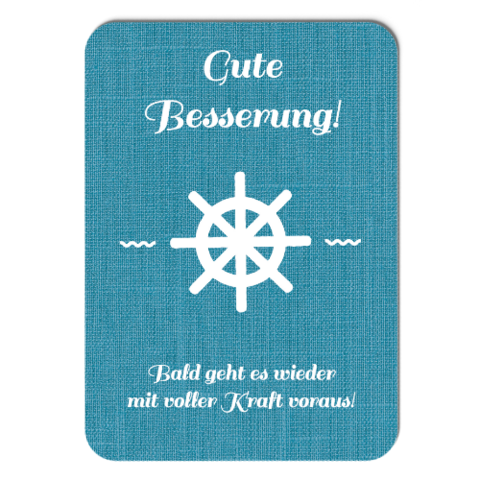 Get well soon recovery greeting card