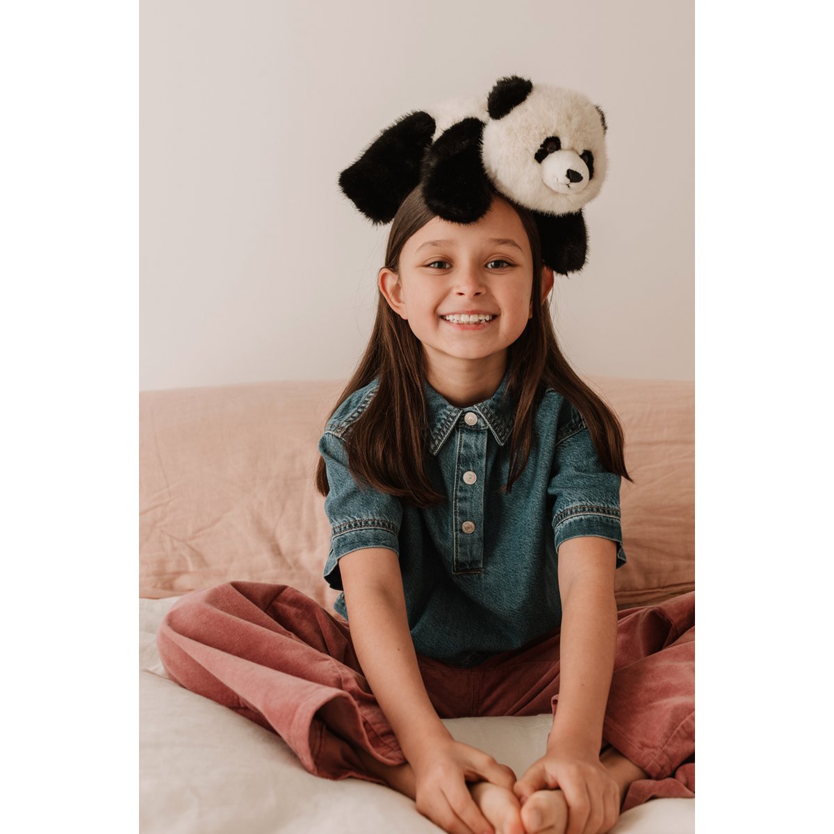 Pluszowa zabawka One Love - Panda Peng czarno-biała