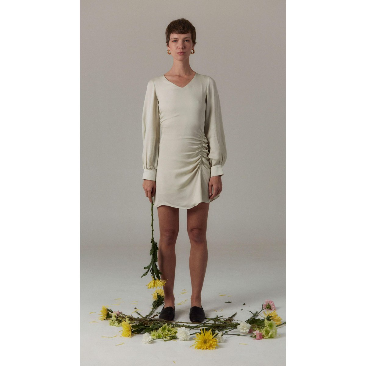 Ruched kjole