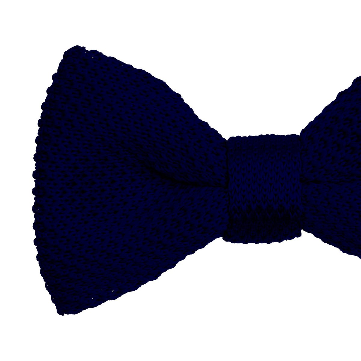Pajarita de punto azul marino