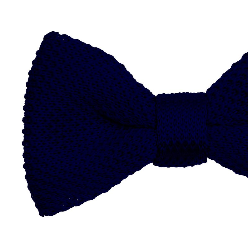 Dunkelblaue Strickfliege