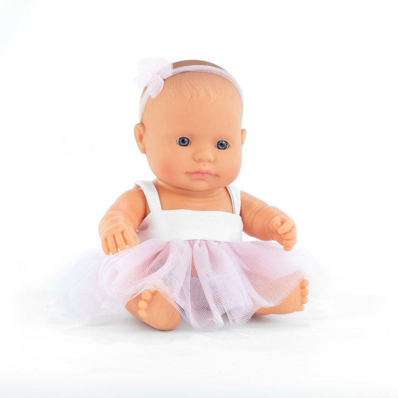 Babydukke europæisk pige 21 cm