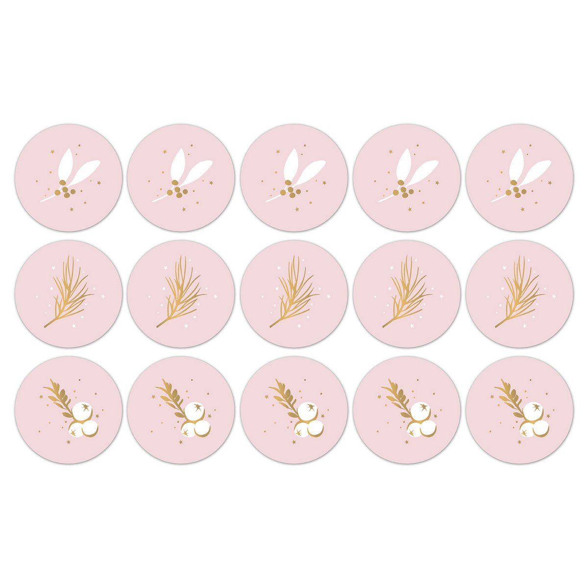 Let's decorate gift stickers on a roll - 500 pieces