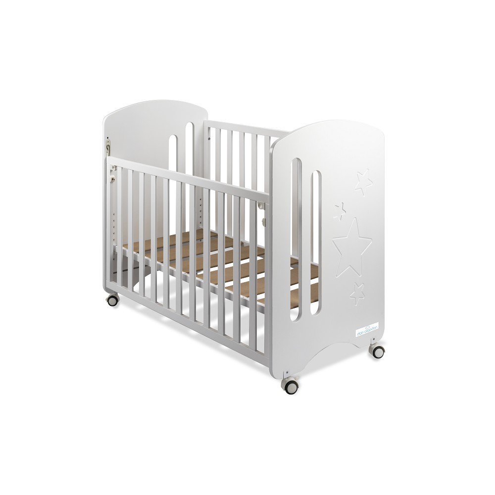 COT BED FOR MATTRESS 60X120 - MOD. NEW STAR - WHITE COLOR