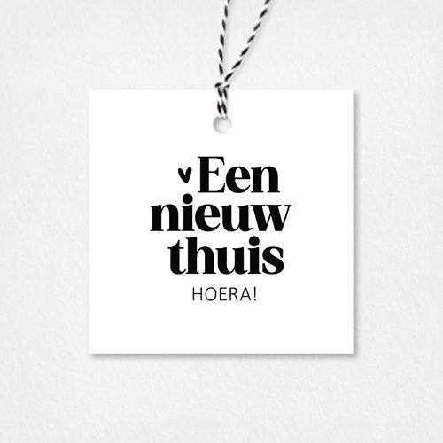Cadeaulabel | Een nieuw thuis