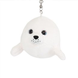 Plush Keychain, Orange Toys, White Seal 15cm