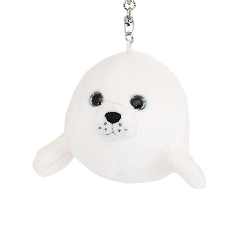Plush Keychain, Orange Toys, White Seal 15cm