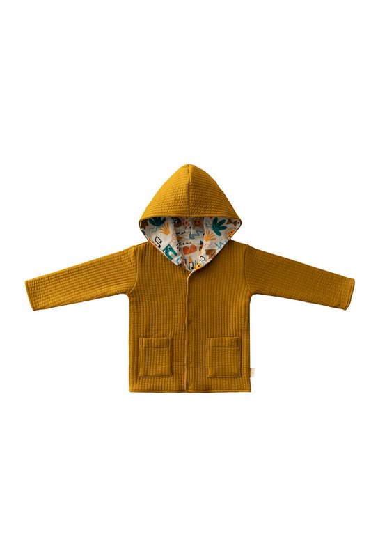 Double-Sided Reversible Hoodie - Happy Doodles