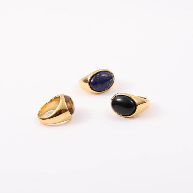 Zilli - Gemstone Signet Ring Lapis Lazuli