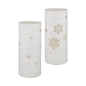 LED lantern round snowflake X-mas