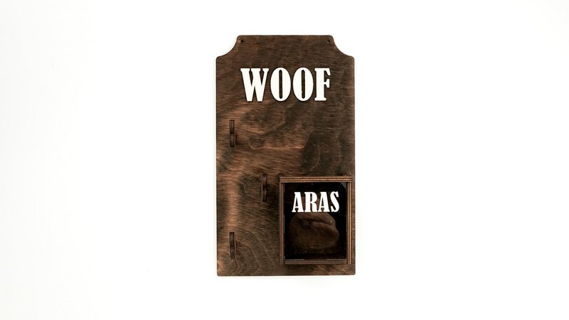 Dog Leash Holder, Wood dog leash hanger