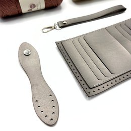 PU-Leder-Geldbörsen-Set mit Handschlaufe