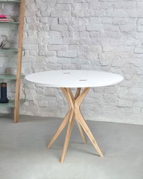 Halve maan uitschuifbare tafel Jubi diverse kleuren verkrijgbaar