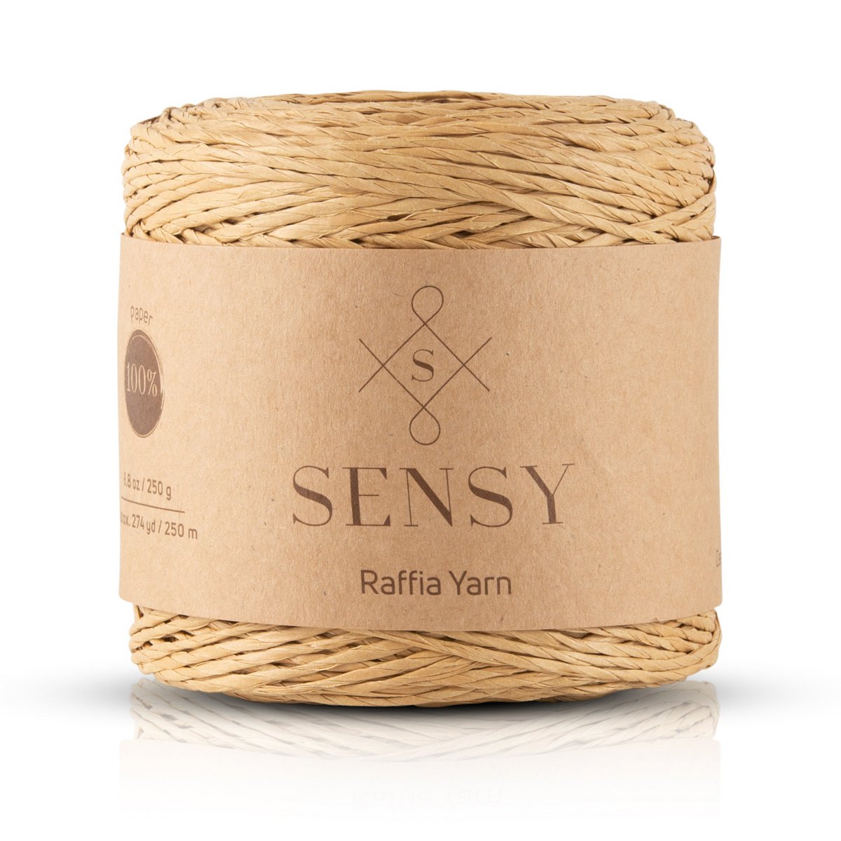 Sensy Premium 274 iarde %100 filato di rafia di carta