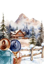 Carte durable - Ensemble à la montagne