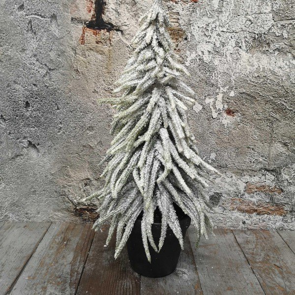 Demu kerstboom in pot snow finish H46cm (39328)