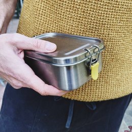 Stainless Steel Lunch Box with heat safe insert - Mimosa