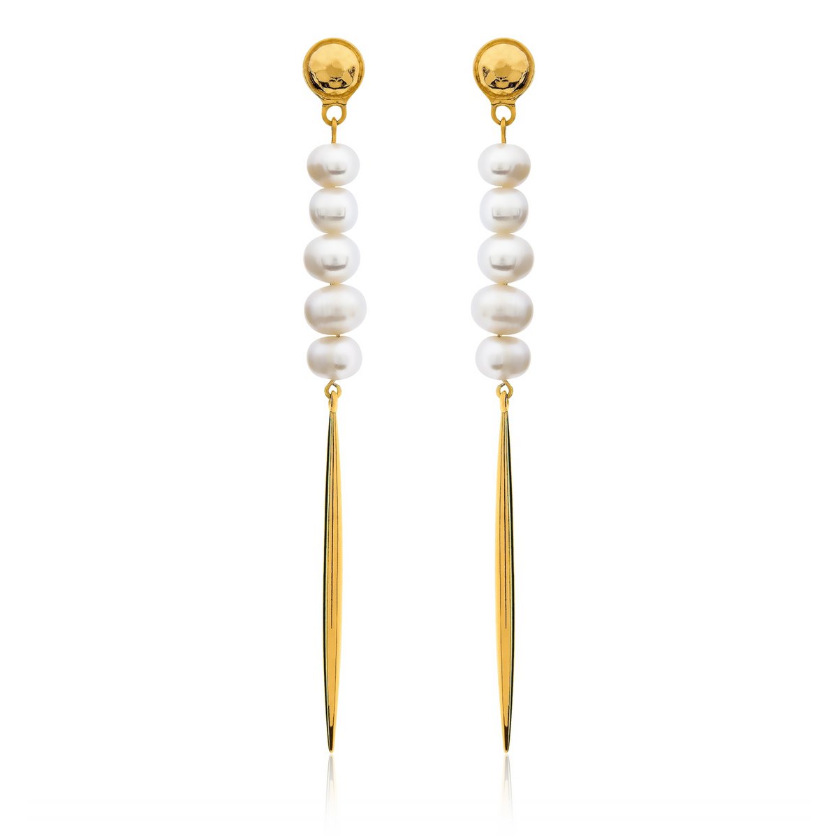 21:10 PM EARRINGS - GOLD & PEARLS
