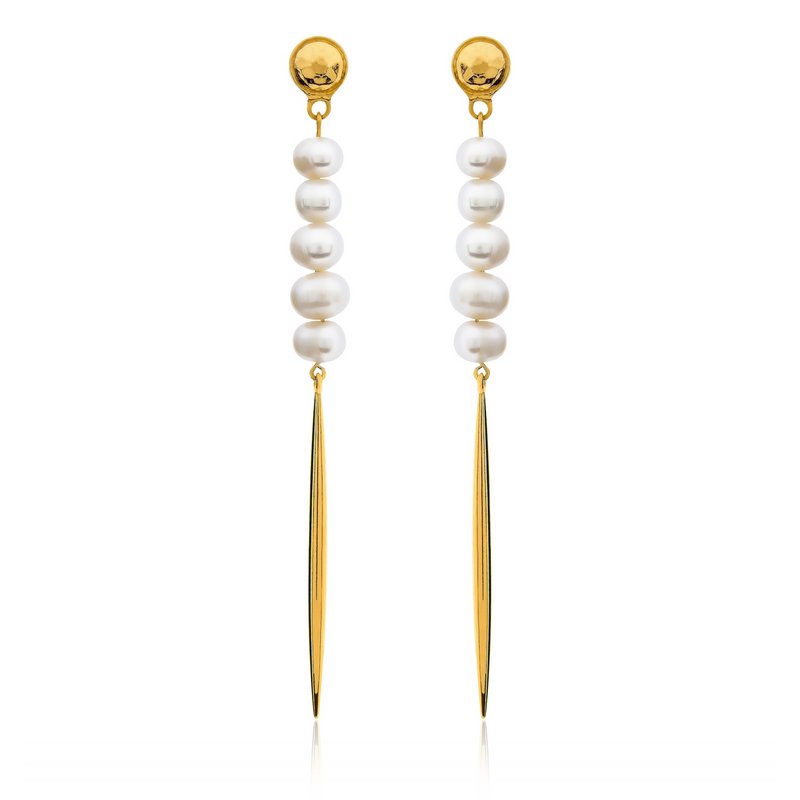 21:10 PM PENDIENTES - ORO Y PERLAS