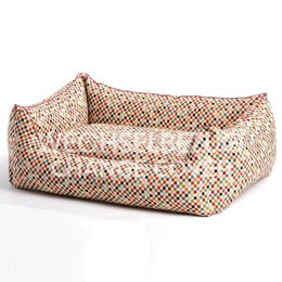 Wechselbezug Hundebett Box Bett Sanibel rot bunt