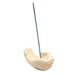 Hand-Räuchergefäß - Lotus (weiß)