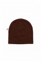 Wollen baby muts - Merinowol - Chocolate Fondant