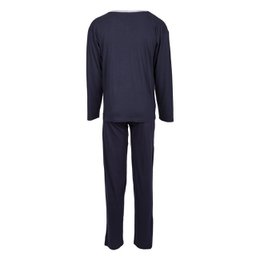 Men's Pyjama Set - Long Sleeve - Navy/Grey/Red