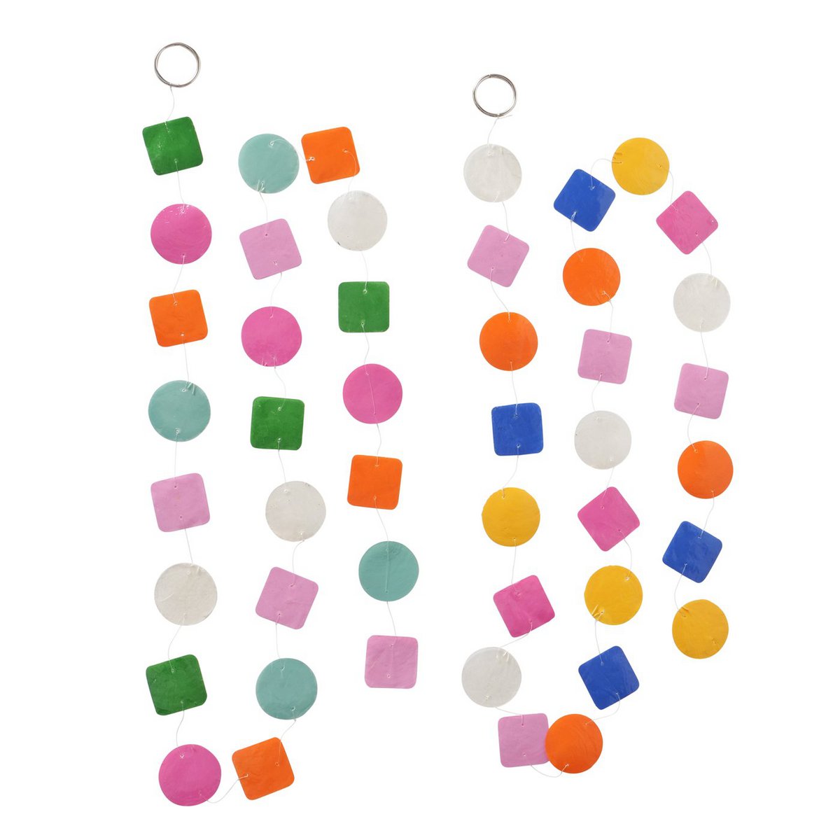 Capiz garland Colory L180cm multicolour