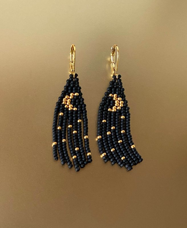 Earrings • Tiny Moon, Ivory