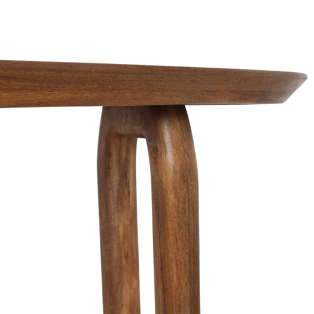 Mesa consola Bullnose madera de mango marrón - 140cm