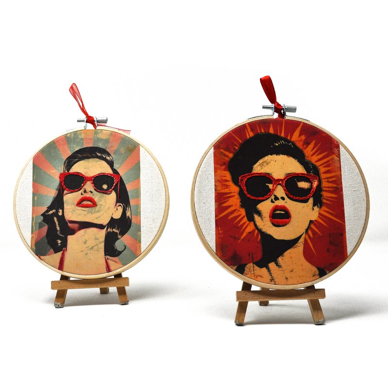 Pop Vintage Portrait Collection – Embroidery Retail Starter Pack (7 pieces) 