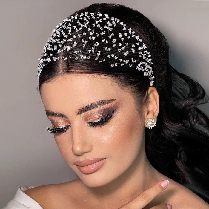 Luxe Knitted Crystal Hairnet
