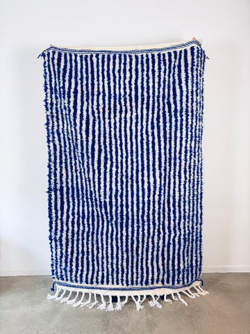 Berber carpet - Blu - 1.20 x 2.00