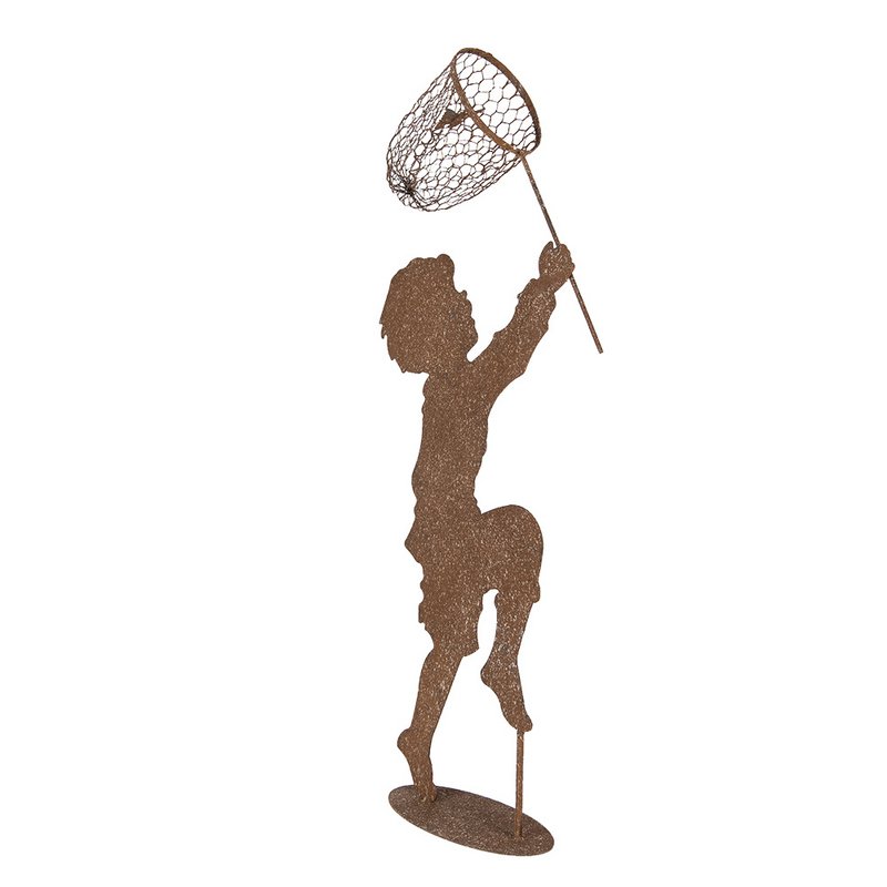 Dekoration Bild Kind 33x13x88 cm Brown Metall