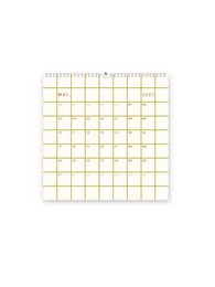 Calendario 2027, calendario a cuadros, calendario verde, calendario de pared 2027