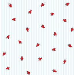 100% bomuldsmuslin - Sharky striber print