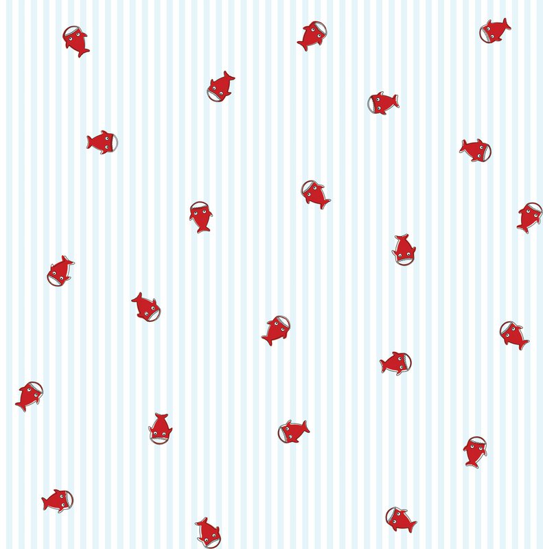 100% bomuldsmuslin - Sharky striber print