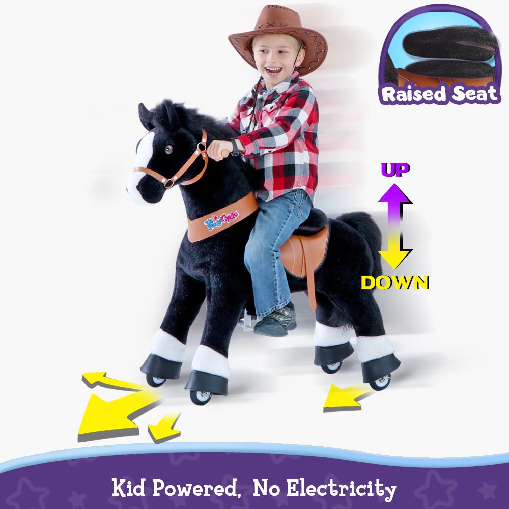 PonyCycle Official Classic ride on toy model U horse with brake and sound- birthday gift