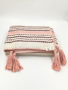 BOHEMIAN organic cotton blanket - pink