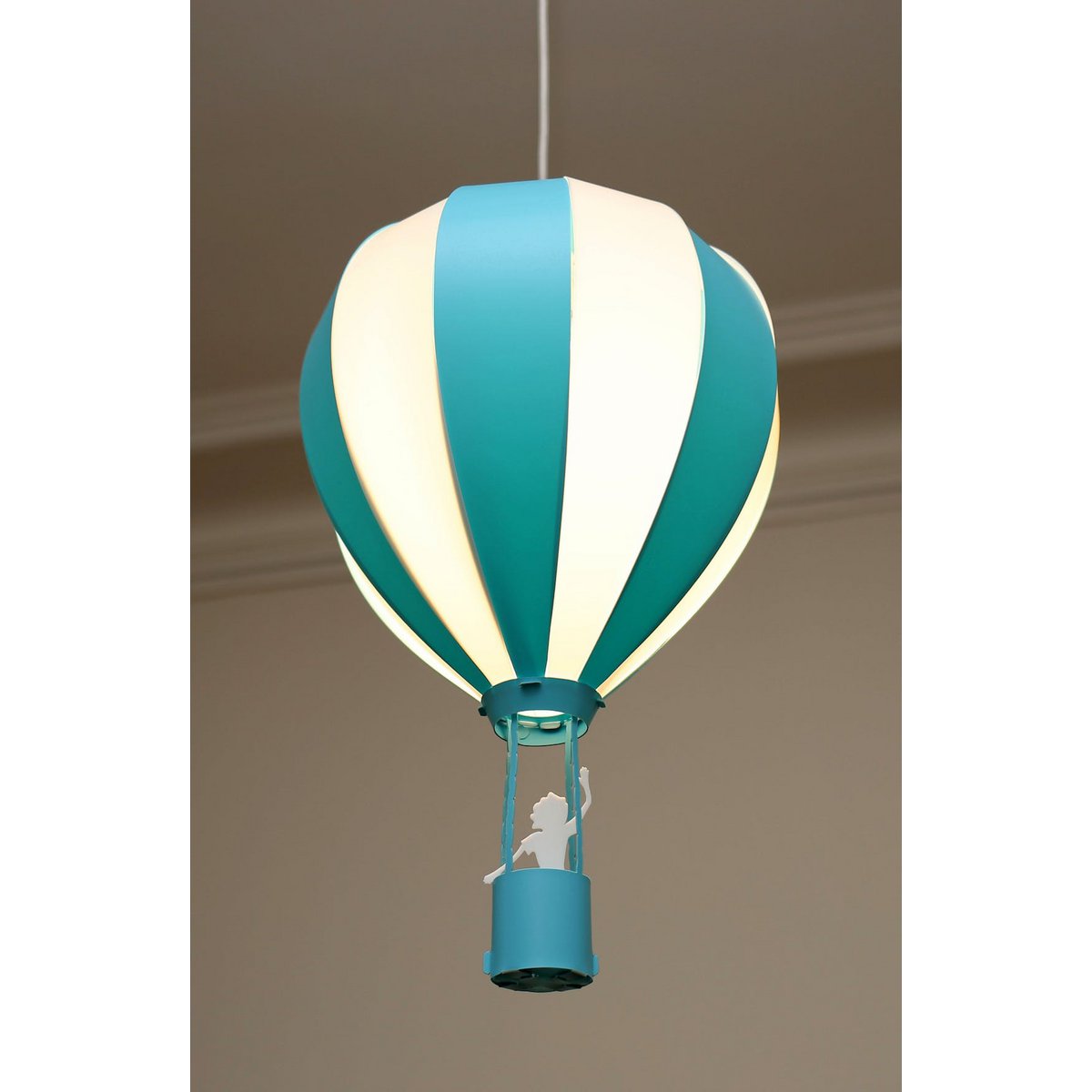 LAMPADA A SOSPENSIONE PALLONCINO PER BAMBINI TURCHESE
