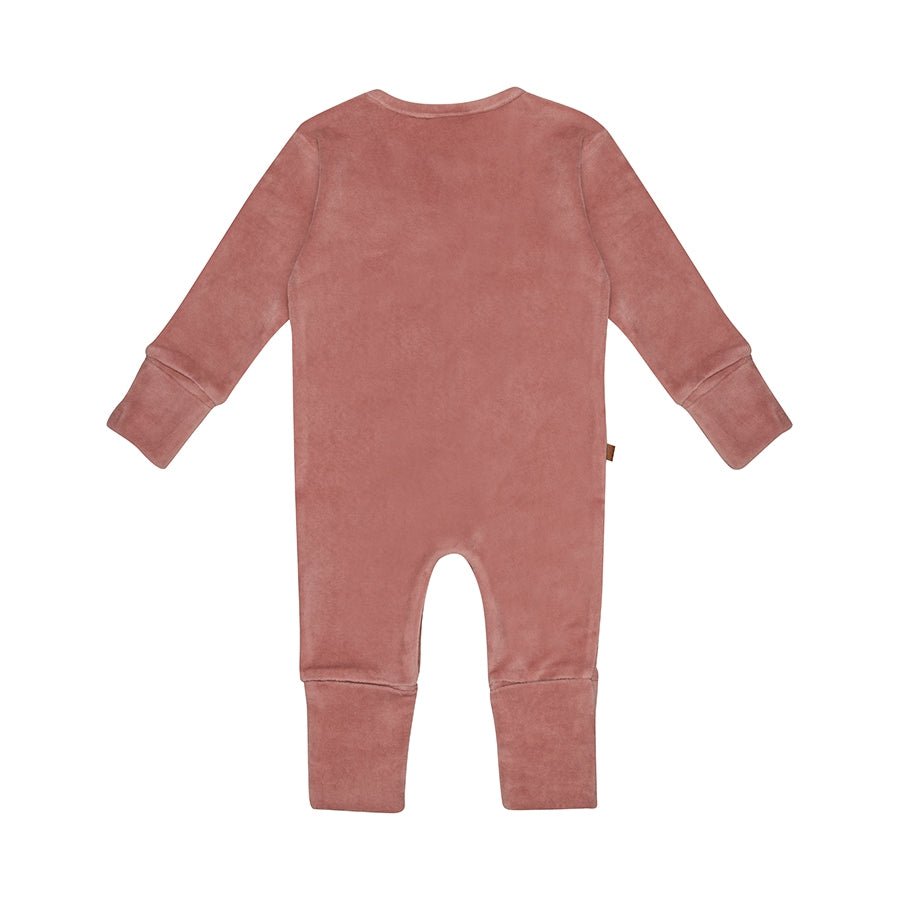 F&D Velour Baby Onesie | Zephyr