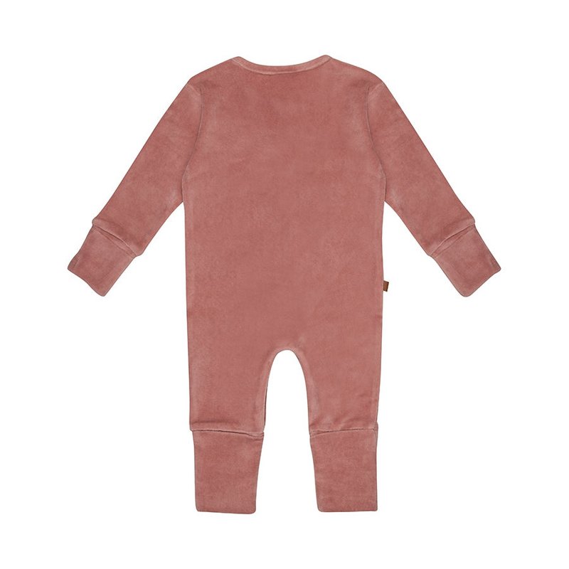F&D Velour Baby Onesie | Zephyr