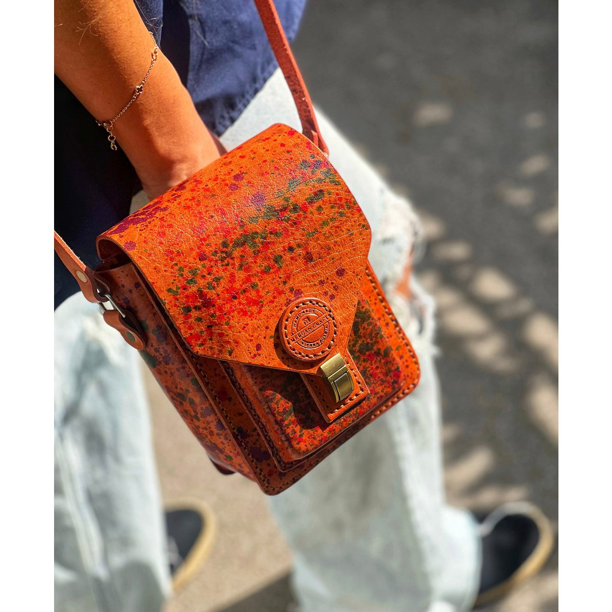 Handmade Genuine Leather Crossbody Bag - Leather bag