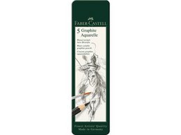 Aquarelpotlood FC Graphite etui a 5 stuks HB/2B/4B/6B/8B