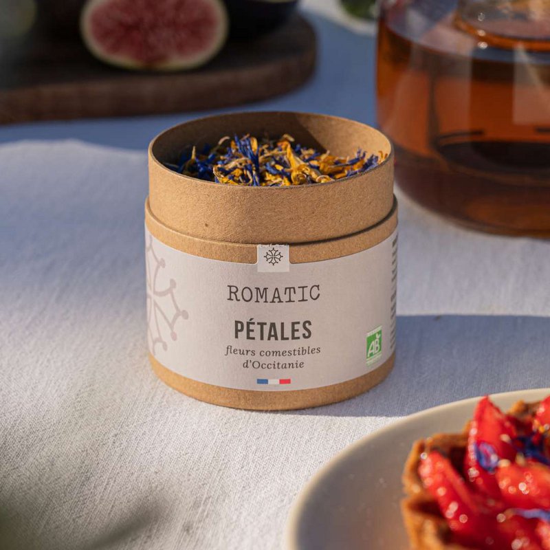 PETALS - Organic edible flowers 4g - cornflower petals, marigold petals