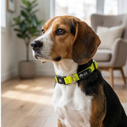 Waterproof collar Neon yellow