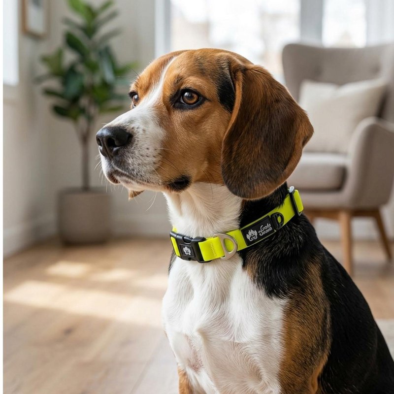 Waterproof collar Neon yellow